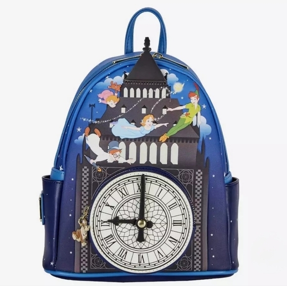 Loungefly Disney Peter Pan Glow Clock Backpack - Picture 13 of 13